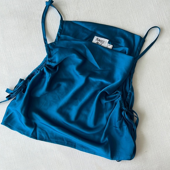 Princess Polly Blue Slip top - Picture 1 of 3